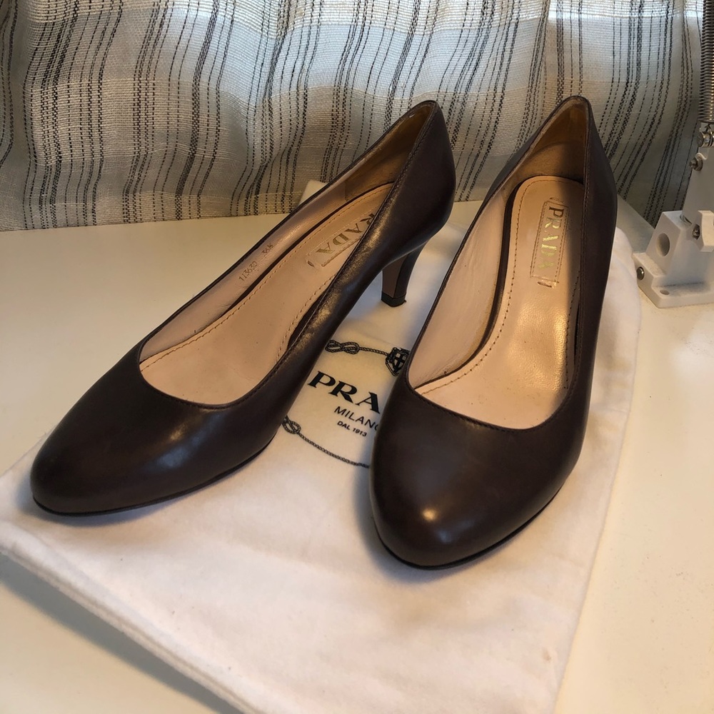 Brown Prada Pumps